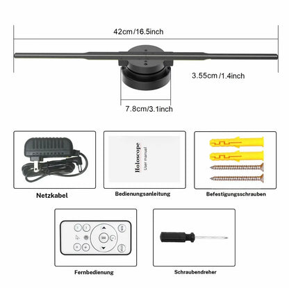 Holo Spin 3D - LED Hologram Projektor 🔮